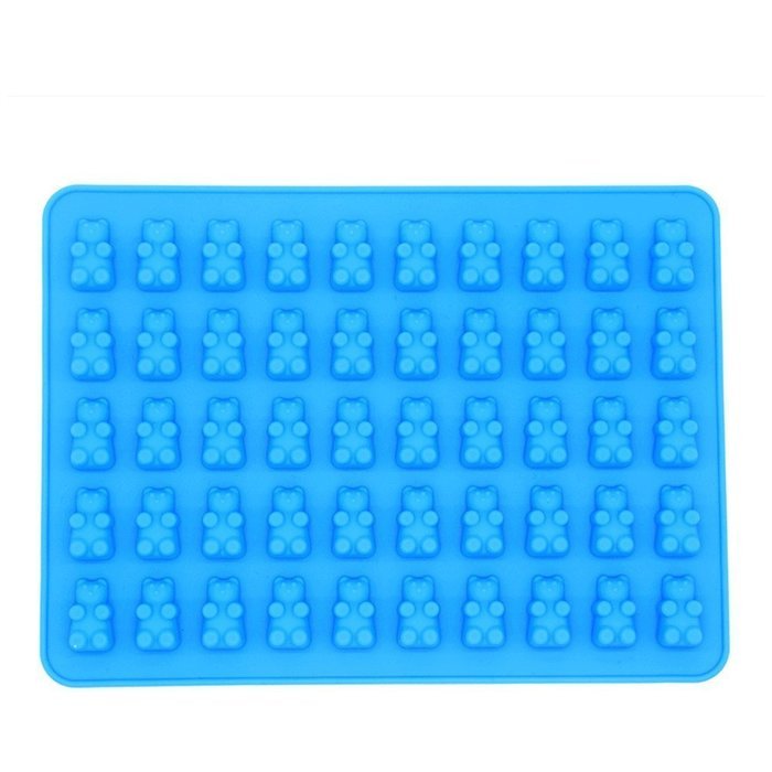 Hompow 5 x 10 Cavity Silicone Bears Molds With a Bonus Easy Fill Dropper for Healthy Sugar Free Gummys Bear Vitamins... N3