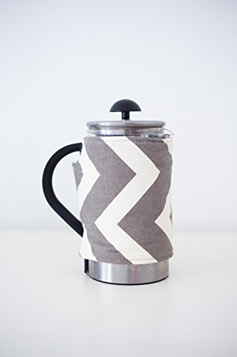 French Press Coffee Cover (12-cup, Grey Velvet) N17