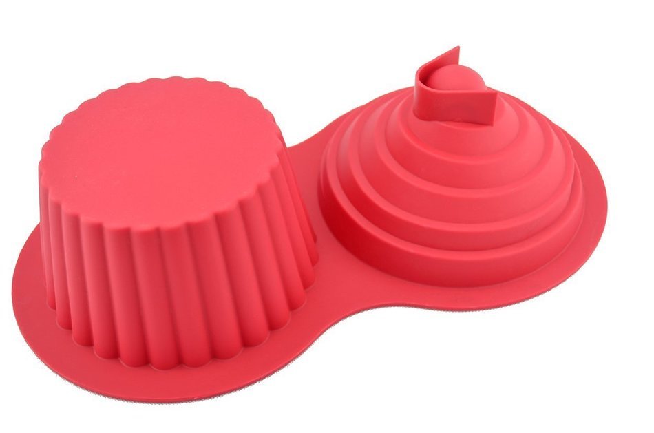 Mujiang Silicone Cupcake Baking Pan Molds Jumbo N2