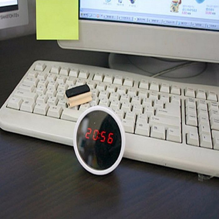 Mirror LED Digital Alarm Clock