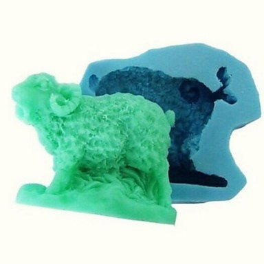 Y&XL&H Zodiac Sheep Fondant Cake Chocolate Resin Clay Candy Silicone Mold , L7cmW6.2cmH2.6cm