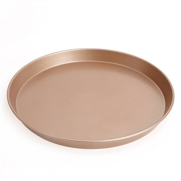 MyLifeUNIT Nonstick Pizza Pan, 9 inch Deep Fish Pizza Pan for Various Recipes, Gold N3