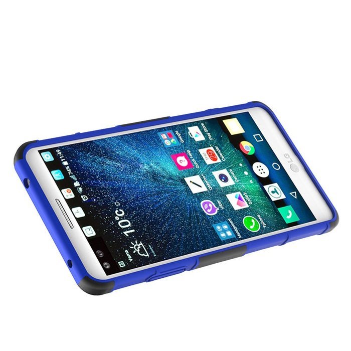 LG V20 Case, HLCT Rugged Shock Proof Dual-Layer PC and Soft Silicone Case With Built-In Kickstand for LG V20 (... N14