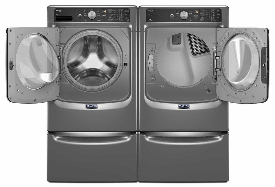 Maytag Power Pair- Mega Capacity Laundry System with Steam Options, matching ELECTRIC Dryer, and 2 matching Storage...