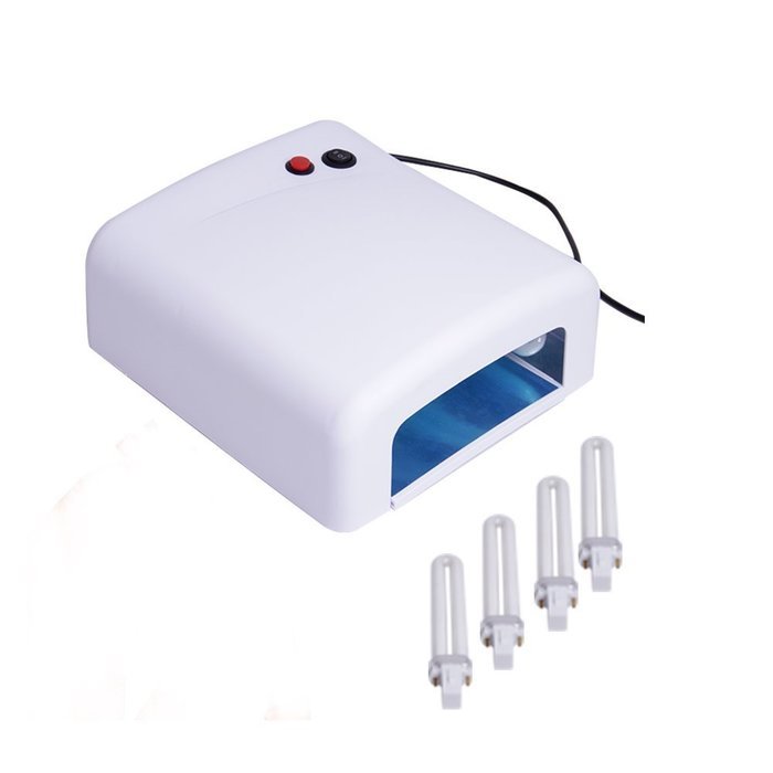 Yosa UV Gel Nail Art Lamp Dryer Manicure Light Gellish Curing Timer 36W +4 x 9W Blubs US Plug(white) N4