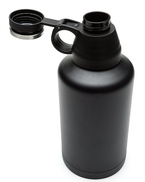 Zak! Designs Vacuum Insulated Growler with Convertible Screw-on Lid, Powder Coated Stainless Steel, Leak-proof... N13
