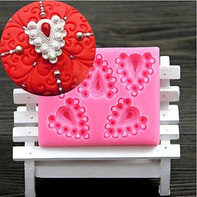 Y&XL&H Heart Diamonds Shaped Fondant Cake Chocolate Silicone Molds,Decoration Tools Bakeware N3