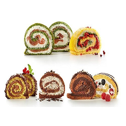 HULISEN Silicone Baking Tray Tools Pad Sushi Rolling Tool for Cakes Bread Roll Mat (Color: Red) N2