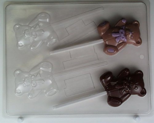 Medium Bear with bow on neck BH008 Bear Heaven Chocolate Candy Mold