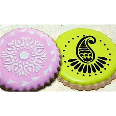 Sher FOUR-C Cup Cake Stencils Cookie And Coffee Stencils Set , Cupcake Decoration Template Molds N2