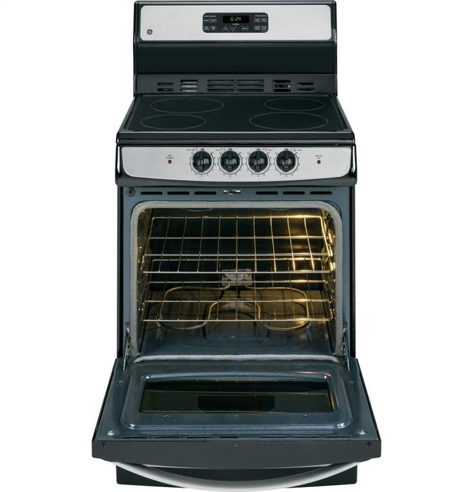 GE JA624RNSS 24" Stainless Steel Electric Smoothtop Range N2