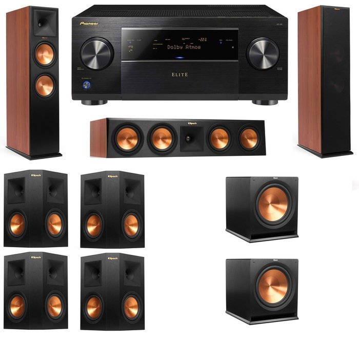 Klipsch RP-280F Tower Speakers CH-RP-450C-7.2-Pioneer Elite SC-85
