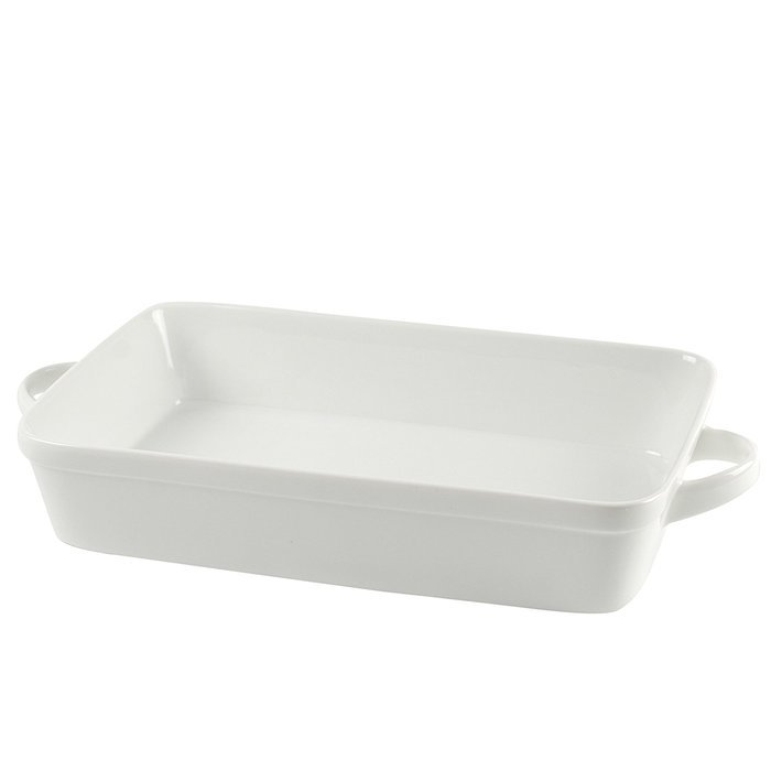 10 Strawberry Street DEL-12REC Delano Rectangular Bakeware, 12", White