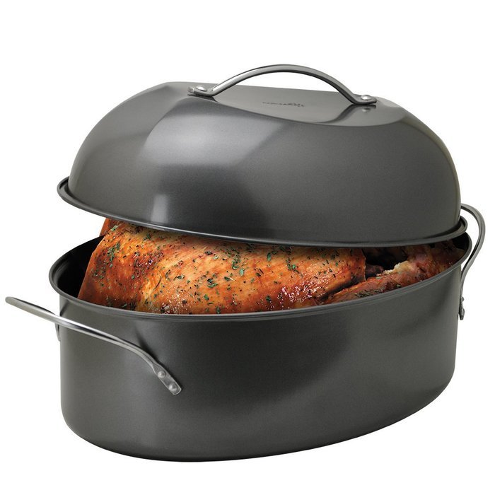 Ecolution Kitchen Extras High Dome Roaster, 16-Inch by 11-Inch