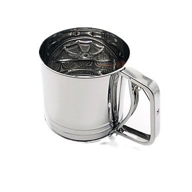 Y&XL&H Large Baking Special Cup Powdered Sugar Sieve Flour Sieve Hand Pressure Stainless Steel Double Fine Mesh... N3