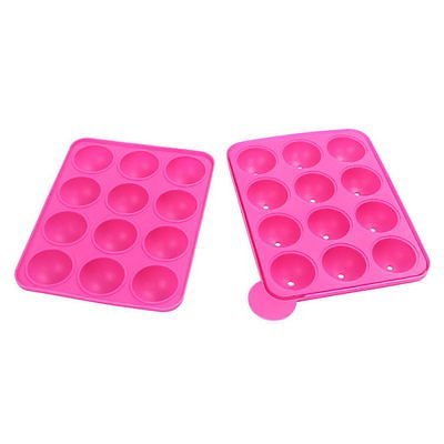 Silicone Cake Pop Mould Cupcake Mold Lollipop Sticks Baking Tray Stick Tool N2