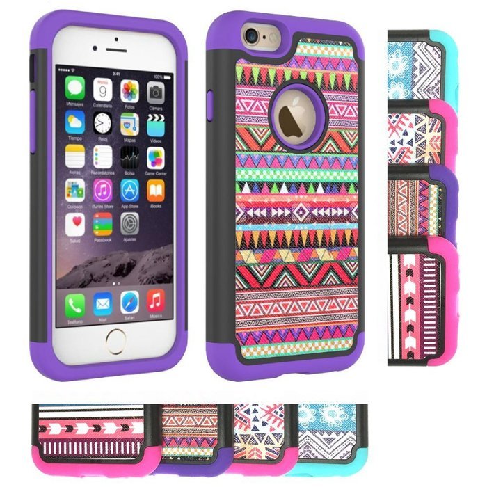 iPhone 6s Case, iPhone 6 Case, [4.7 Inch] by HLCT, Soft Interior Silicone Bumper & Hard Shell Solid PC Back, Shock-Absorption... N6