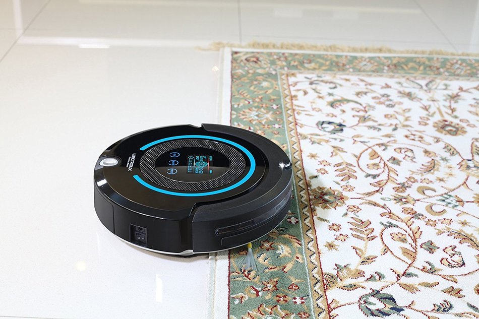 Liectroux Robotic Vacuum Cleaner Multifunction(Sweep, Mop, Vacuum, Sterilization), LCD Touch Screen, Auto Charge...