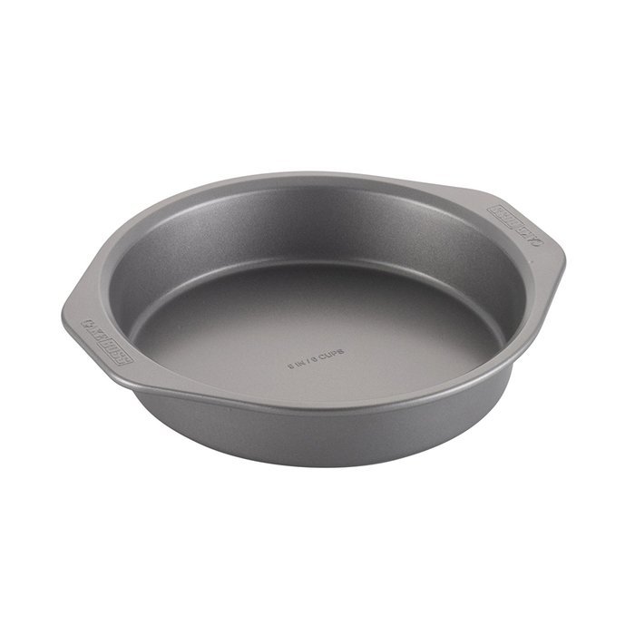 Cake Boss Basics Nonstick Bakeware 9-Inch Round Cake Pan, Gray N3
