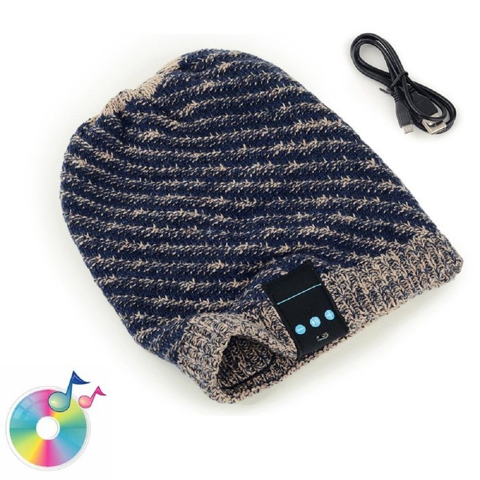 Bluetooth Hat, Pinron Wireless Music Wool Knit Hat Handsfree Headphone Speaker or Iphone6 6s Samsung HTC Phones... N2