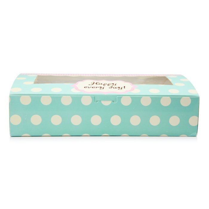 Wanting DIY 8-Cavity CupCake Spotted Bakery Boxes With Window (Set of 4) N2