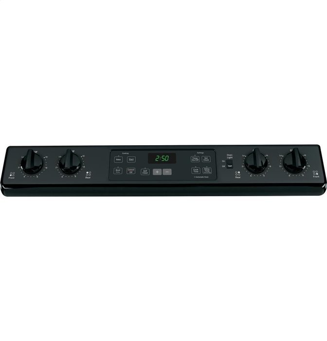 GE JS250DFBB 30" Black Electric Slide-In Coil Range N5