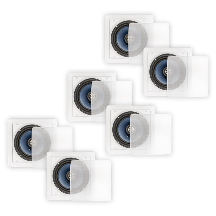 Blue Octave LS62 In Wall In Ceiling 6.5" Speakers Home 1680 Watts New 3 Pair Pack LS62-3PR