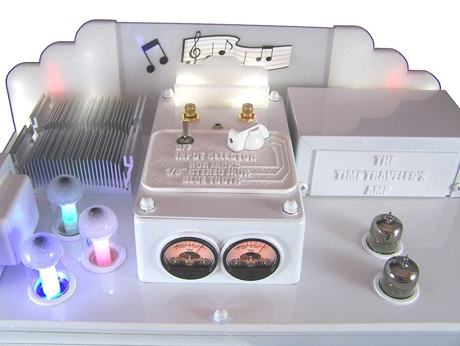 The Time Traveler's Amp PURE. Model Bluetooth Vacuum Tube Hybrid Stereo Compact Amplifier N3