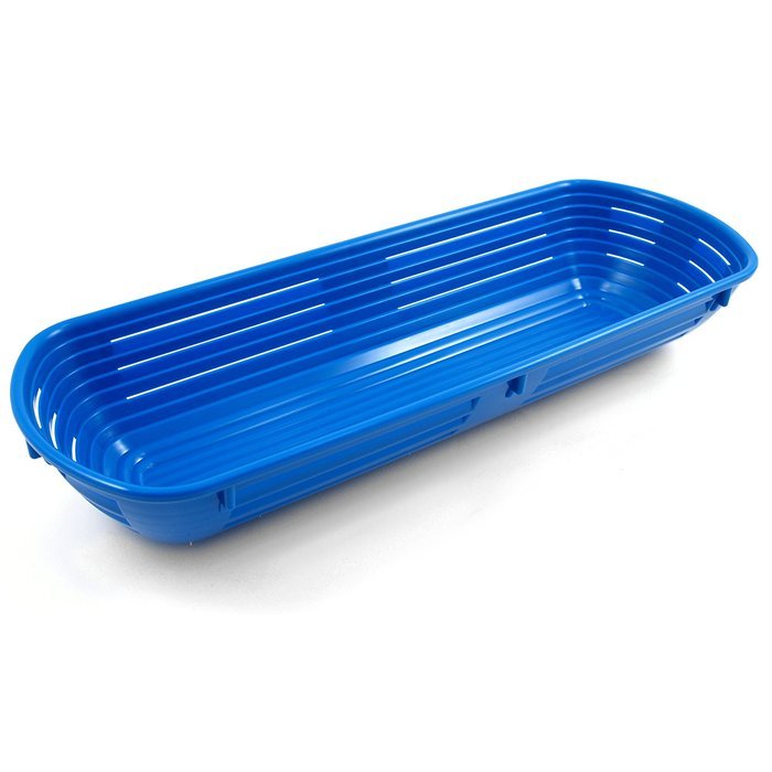 Scandicraft Blue Rectangular Plastic Bread Proofing Bowl, 6 Cup