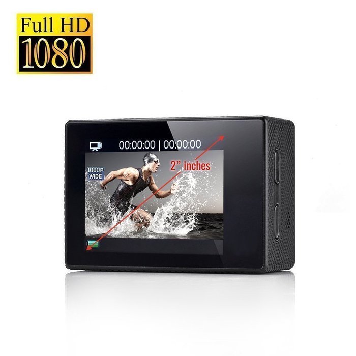Smart IPC 2 inch high-definition screen 1080P HD WiFi camera with SJ4000 riding diving N2