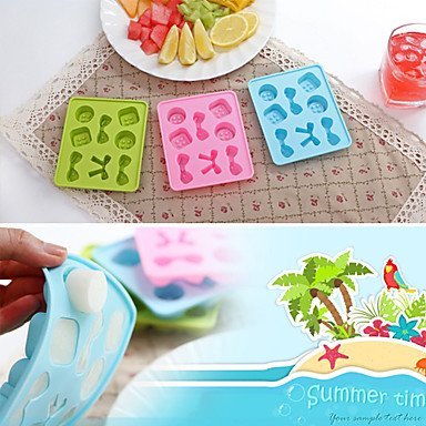 Sher Candy Colour Bow-knot Ice Mould Silicone Ice Cubes Chocolate Mould (Random Color) N4