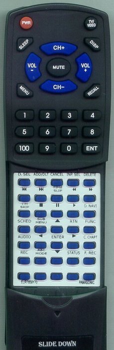 PANASONIC Replacement Remote Control for DMRES36V, DMRES45VS, DMRES35V, DMRES35VS, DMRES46