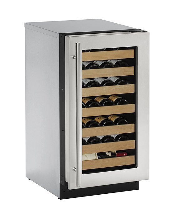 U-Line U2218WCS00A Built-in Wine Storage, 18", Stainless Steel