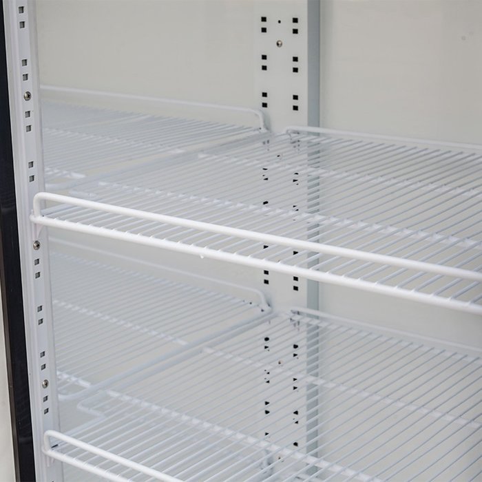 518L Glass Display Side by Side Pull Door Air Cooling Beer Soda Beverages Showcase Commercial Refrigerator Merchandise... N4