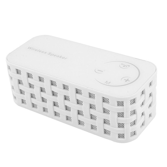 R-05 multi-functional touch screen voice bluetooth speaker -WHITE N3