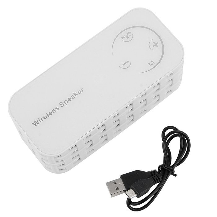 R-05 multi-functional touch screen voice bluetooth speaker -WHITE N5