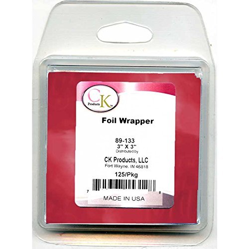 CK Products Foil Wrappers, 3" x 3", Red