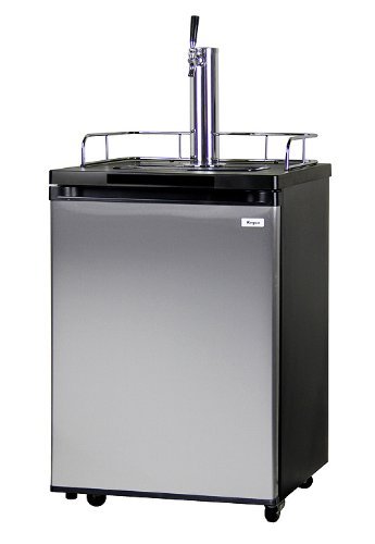 Kegco Homebrew Kegerator Triple Faucet Ball Lock Keg Dispenser Black N23