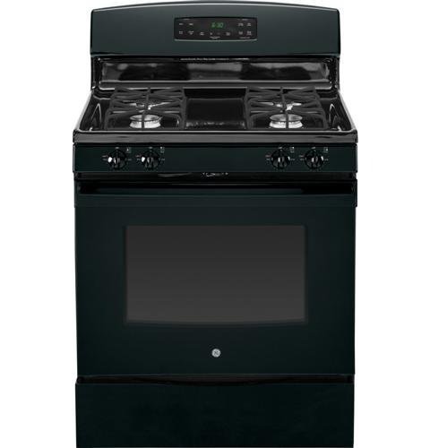 GE JGB630DEFBB 30" Black Gas Sealed Burner Range