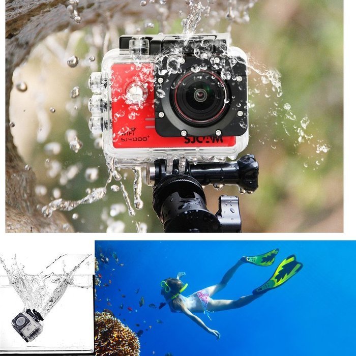 Original SJCAM SJ4000+ Plus WiFi 2.0'' LCD 16MP 170&deg; Wide Angle Sport Action Camera Waterproof Cam HD Camcorder... N3