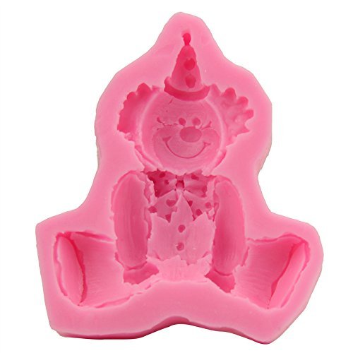Let'S Diy Clown Pattern Fondant Silicone Mold Cake Decoration Bakeware Cooking Tools N2