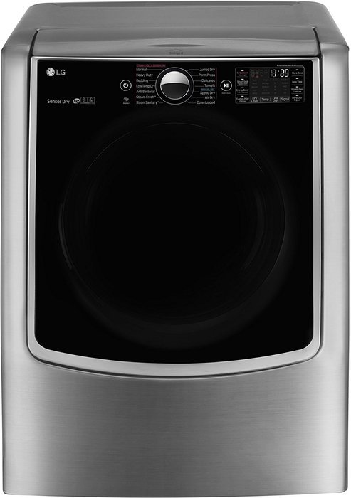 LG DLGX9001V TurboSteam 9.0 Cu. Ft. Graphite Steel With Steam Cycle Gas Dryer - Energy Star