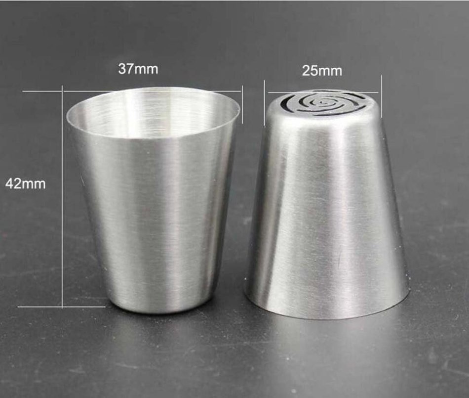 Bbshop 12 Piece Set Cake Decorating Tips Russian Decorating Tips Piping Pastry Tips Stainless Steel Professional... N3