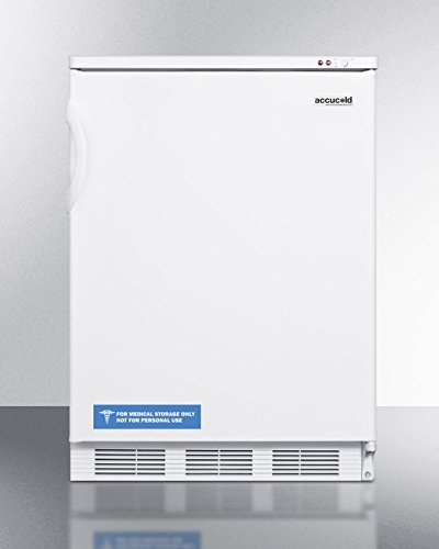 Summit VT65M7 24" Commercially Approved Upright Freezer with 3.5 cu. ft. Capacity Three Removable Storage Baskets... N3