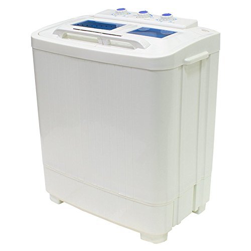 Portable Compact Washer and Spin Dry Cycle with Built in Pump (33L Washer & 16L Spin Dryer)