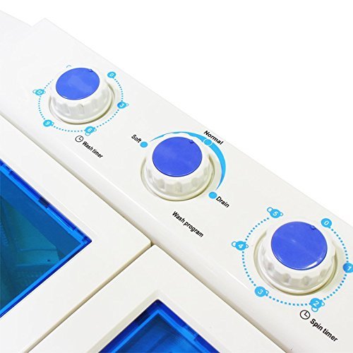 Portable Washing Machine, 2 In 1 Mini Foldable Washer With Spin Dryer Small Buck