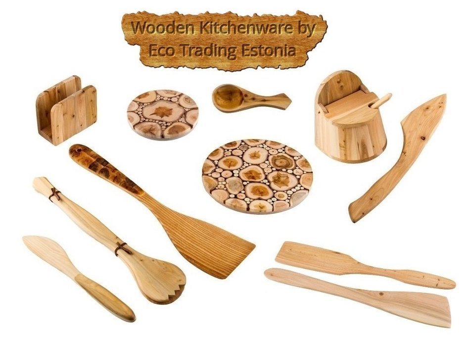 4 Pieces Set - Coffee Scoop / Measuring Spoon - Handmade from Natural Aromatic Juniper Wood - Premium Quality...