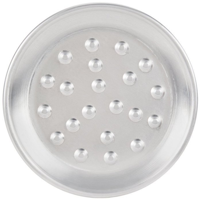 American Metalcraft HACTP9N 9" Heavy Weight Aluminum Coupe Pizza Pan with Nibs