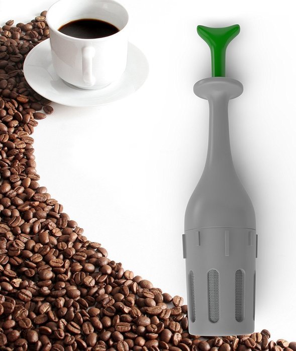 iCooker Travel French Press Coffee Maker & Tea Infuser [Single-Serving] Best Portable Hand Pump for Single Use... N4