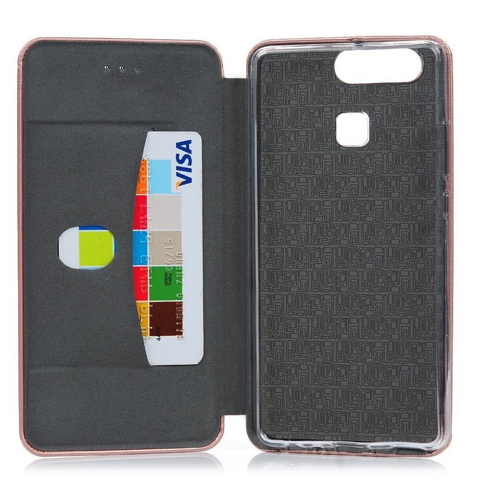 P9 Case,Huawei P9 Case - High Quality Wallet Magnetic Smart Close Premuim PU Leather Pure Color Slim Fit Soft...
